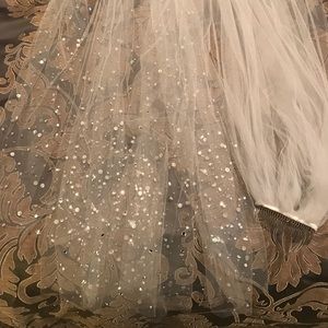 COPY - 9ft+ Cathedral Wedding Veil w. Swarovski Crystals